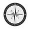 Compass main directions icon black white background