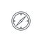 Compass, navigation thin line icon. Linear vector symbol