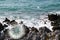 Compass on Rocks With a Sea. Close up Antique Compass. Compass with Natural Background Blur. Travel concept