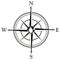 Compass rose illustration