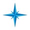 Compass rose - nautical chart. Travel equipment displaying orientation of world directions - north, east, south and west