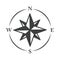 Compass rose navigational aids cartography equipment line design icon