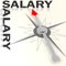 Compass with salary word