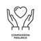 Compassion feelings icon