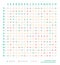 Compatibility table of Vitamins and Minerals. Interaction Chart. Healthy Lifestyle and Diet. Infographic Poster in flat style