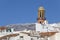 Competa white village and church, Andalusia, Spain