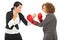 Competition fight business women