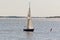 Competition sailing on the Volga dedicated to the celebration of