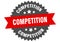 competition sign. competition circular band label. competition sticker