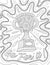 Competition Trophy With Leafy Border Designs Colorless Line Drawing. Championship Reward With Encouraging Message Saying