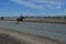 Competitions horse riders on the racetrack. Competitions at the racetrack in the city of Chita on May 5, 2019.