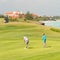 Competitors playing at the Varadero Golf Club