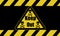 Compilation of hazard signs triangles yellow