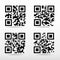 Compilation qr code ready to scan with smart phone