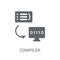 Compiler icon. Trendy Compiler logo concept on white background