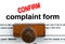 Complaint form