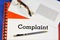 Complaint - a written document-a legal request addressed to the authorized body to eliminate violations of rights and legitimate