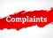 Complaints Red Brush Abstract Background Illustration