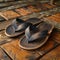 Complementary article picture featuring stylish and comfortable brown flip flops