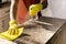 Complete cleaning of granite countertops in the kitchen covid-19, 2019-CoV, SARS, coronavirus