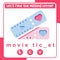 Complete the missing letter worksheet. Movie ticket valentine’s edition