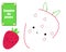 Complete picture educational children game. Draw strawberry. Kids drawing worksheet. Printable activity for toddlers