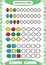 Complete repeating patterns. Worksheet for preschool kids. Practicing motor skills, improving skills tasks. Complete the