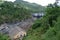 A complete view of a dam and the river in Comerio, Puerto Rico