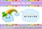Complete the words. Rainbow in hat. Cipher code. Learning vocabulary and numbers. Education worksheet. Activity page for study