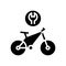 complex bike repair glyph icon vector illustration