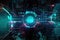 complex digital holographic background with futuristic and technological vibe