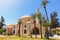 The complex of Hala Sultan Tekke is the notable landmark, located on the bank of Larnaca Salt lake, Cyprus.