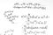 Complex math formulas on whiteboard. Mathematics and science with economics