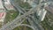 Complex Road Junction at Sunny Day. Shanghai, China. Aerial View