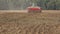 Complex seeder sower equipment cultivate sow crops in fertile soil. 4K