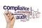 Compliance audit word cloud concept