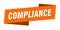 compliance banner template. compliance ribbon label.