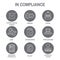 In Compliance Icon Set - Outline