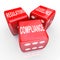 Compliance Regulations Guidelines Three Dice Words