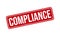 Compliance Rubber Stamp. Compliance Grunge Stamp Seal Vector Illustration