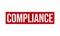 Compliance Rubber Stamp. Compliance Grunge Stamp Seal Vector Illustration