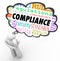 Compliance Thinker Thought Cloud Follow Rules Regulations