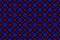 Complicated pattern of blue and red squares