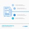 Component, data, design, hardware, system Infographics Template for Website and Presentation. Line Blue icon infographic style