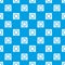 Component microchip pattern vector seamless blue