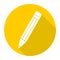 Compose icon, pencil with long shadow