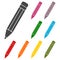 Compose icon, pencil set