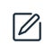 compose icon vector from text editor concept. Thin line illustration of compose editable stroke. compose linear sign for use on