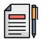 Compose, paper  Vector icon which can easily modify