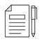 Compose, paper  Vector icon which can easily modify